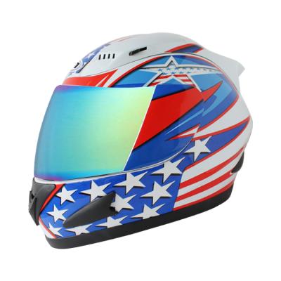 China Good Quality ABS Kylin Helmet EEC DOT Approved Visor Adult Full Face Motorcycle Helmets Factory Custom Decal Casco 760 for sale