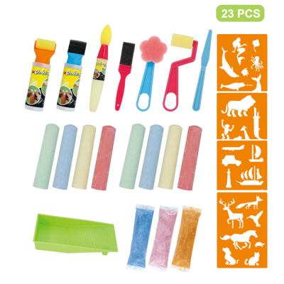 China Factory Supply Plastic Colorful Graffiti Art Painting Chalk Doodle Art Drawing Tool Set Graffiti Sidewalk Art Toy for sale