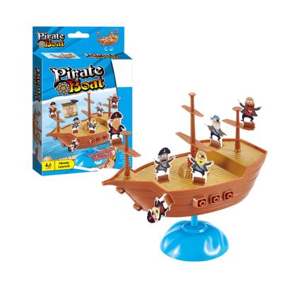 China STEAM TOY Funny Product Kids Educational Toys Chess Board Game Pirate Ship Table Balance Game for sale