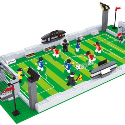 China Building Toy China Best Diy Assemble Toys Educational 381PCS Blocks Set World Cup Football Table Game for sale