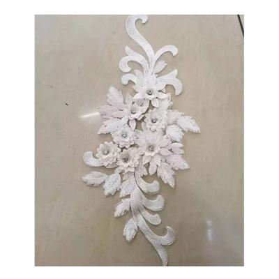 China Memory Tending Cute Design Cute Flower Applique Embroidery Accessories For Wedding Dress for sale