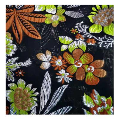 China Elegant silk moth-proof fabric metallic floral brocade fabric brocade fabric jacquard for sale