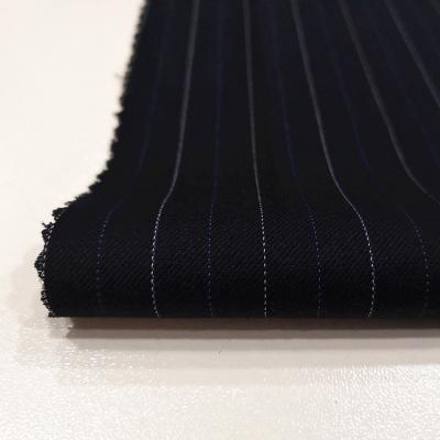 China Blackout TR With Wool Material Strips Jacquard Fabric For Mens Suit / Coat Fabric for sale