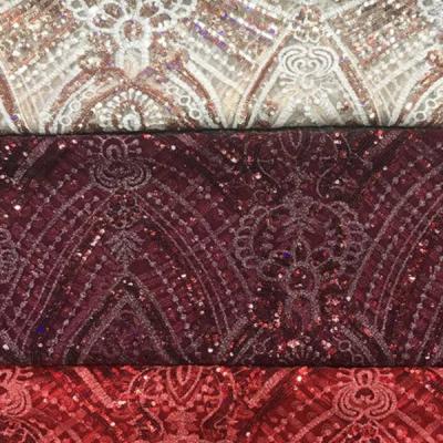 China 2021 Flame Retardant Brand New Chinese Tulle Mesh Multicolor Luxury Lace Fabric Embroidery Of Floral Design for sale