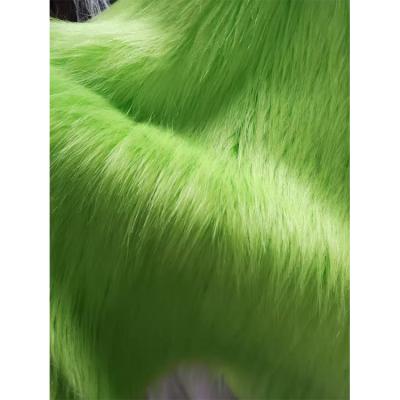 China Auto Upholstery Best Sellers Bright Long Colors Fur Fabric Two Tone Colors Fur Fabric for sale