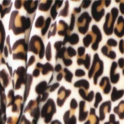 China Hot Sale Memory Leopard Print Flannel Fabric For Blanket Cloth for sale