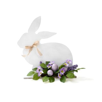 China Garden Decor 16 Inch Easter Wooden Rabbit For Nordic Style Decorations Easter Party Gift Ornaments for sale