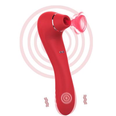 China Hot G Spot Massager New Products 10 Fashion Silicone Sex Vibration Sucking Female Masturbation G Spot Massager Stick for sale