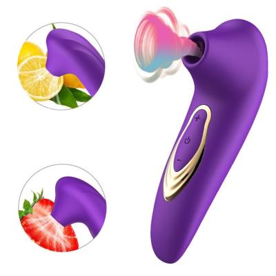 China Female Personal Adult Massage Stick G Spot Massager Product Sensitive Hot Suction Licking Vibrator for sale