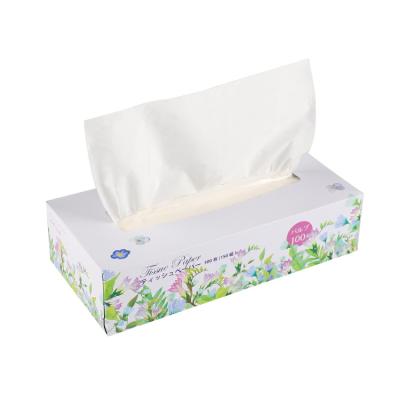 China Sample Without Box Tissue Customized Factory Price 2Ply Wholesale Facial Tissue Tissue Paper For Home for sale