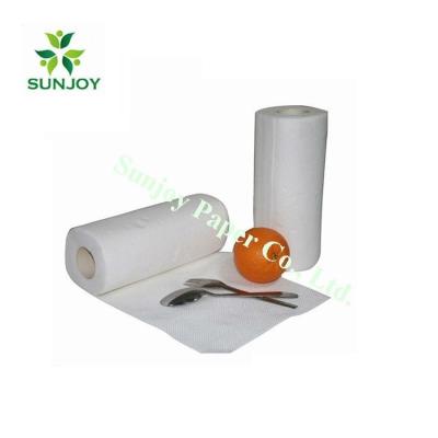 China New Design Roll Kitchen Paper 100% Virgin Pulp Kitchen Absorbent Paper for sale