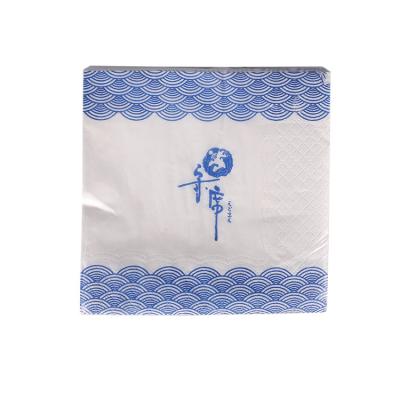 China Wholesale Custom Pattern Printed Logo Free Sample Soft Upscale Embossed Table Dinner Napkin For Hotel Restaurant for sale