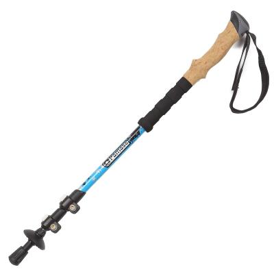 China Cork 2021 New Style EVA Aluminum Alloy Quick Lock Outdoor Trekking Telescopic Rising Poles Cork Handle for sale