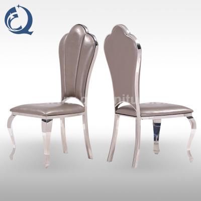 China Stable Stainless Steel Royal Italian Gold Dining Chair Designs Modern Dining Chair Gold Dining Chair for sale