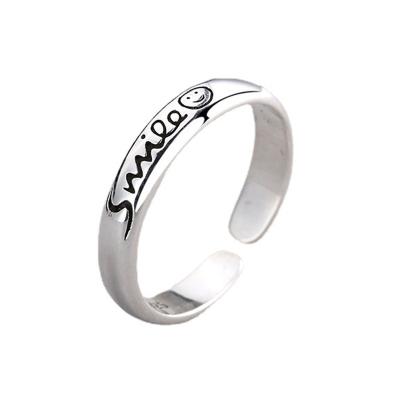 China CLASSIC Chaozhong ring jewelry Personalized Simple Open Ring Custom Logo 925 Silver Ring for sale