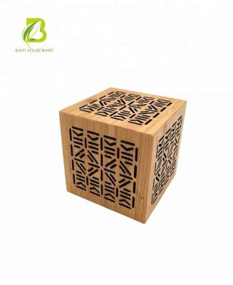 China Best Selling Custom Designed Products Room Bamboo Cavity Carved Design Incense Holder Storage Box Home Decor Living Room Censer for sale