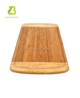 China Sustainable Logo Design OEM Bamboo Wood Cutting Board Wooden Chopper for sale