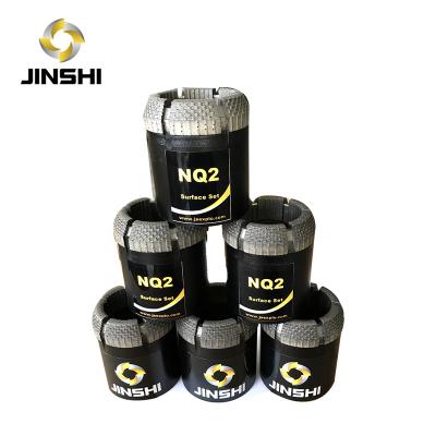 China Coal Mining and Exploration HQ pq Diamond Bit Surface Set Diamond Drill Bit HQ PQ NQ2 PQ3 HQ3 for sale