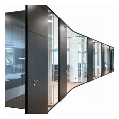 China Customized Modern Design Office Glass Removable Partition Wall for sale