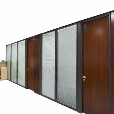 China EUROPEAN Soundproof Aluminum Framing Glass Partition Wall For Office for sale