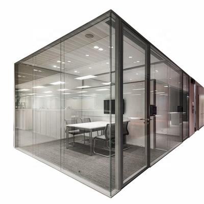 China EUROPEAN soundproof modern office partition glass wall for office furniture for sale