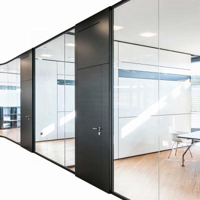 China EUROPEAN Wallstypes of Walls for Office Frame Aluminum Glass Customized Glass Partition Workstation for sale