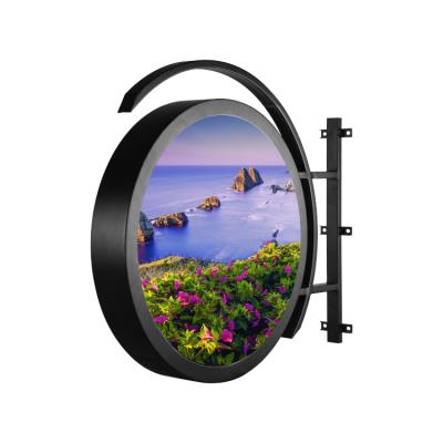 China Outdoor Professional Manufacturer Round Digital Poster Datasheet Photo 60hz Led Screen for sale