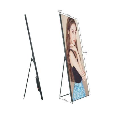 China Indoor Full Floor Stand Screen Exhibition Electronic Digital Signage Standee Led Vertical Poster Media Video Display Screen for sale