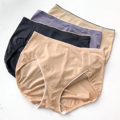 China Customized new women's cotton breathable underwear in spring and summer 2023, no trace, high waist, cotton, large size panties shorts for sale