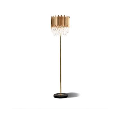 China New Design Modern Lighting Crystal Minimalist Standing Floor Lamps Led Modern For Living Room Decor for sale