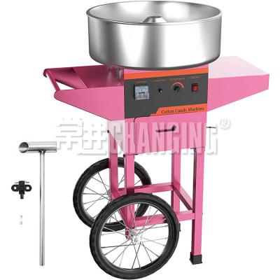 China Commercial Full-automatic Candy Cart Manufacturer Cart Full Automatic Cotton Candy Machine Italy Part Factory Italy Party Cotton Candy Machine for sale