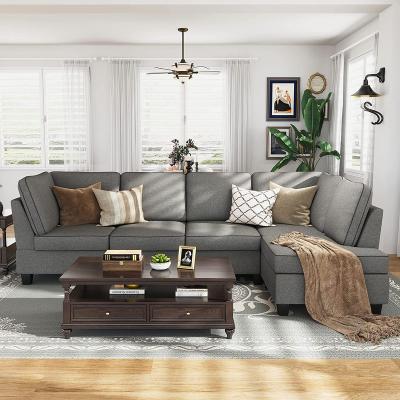 China (Others)Adjustable modern L shaped fabric recliner sofas sectionals with lazy sofa sectional sofa bed for sale