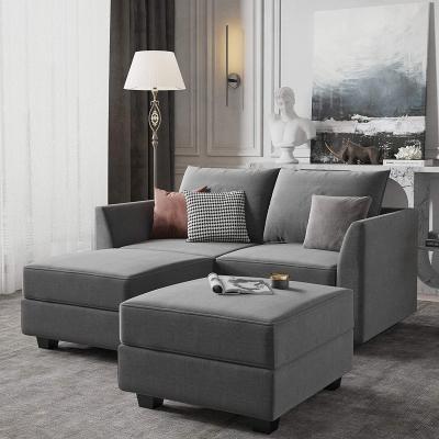 China Corner Adjustable Modern Nordic L Shaped Luxury Modular Sofa Fabric Living Room Style Sofa Set (Others) Sectional Sofa Set Furniture for sale