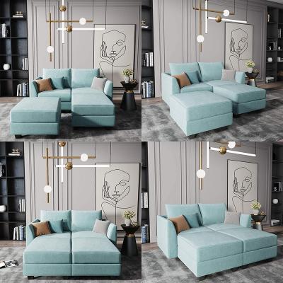 China Adjustable Multi Fabric L Function Modular Sectional Set (Other) Furniture Sofa Adjustable Fabric Customization for sale