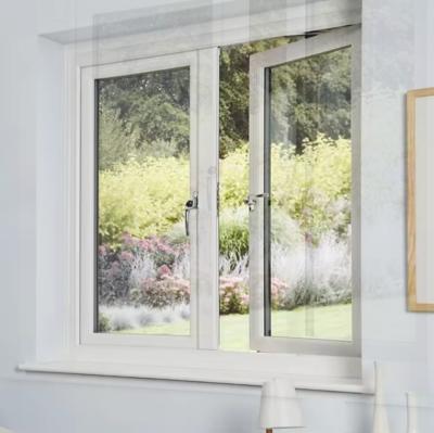 China Nuevo diseño de aluminio Casement ventana oscilante con vidrio templado en venta