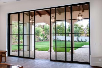 China Smooth Operation Commercial Aluminum Sliding Doors With Thermal Break Aluminum Profile for sale