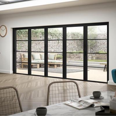 China SZG House Aluminium Double Glass Swing Door For Safety And Smooth Open for sale