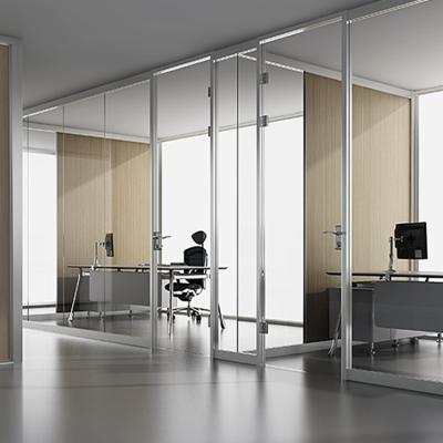 China Sleek Design Aluminum Glass Office Partitions Security with Multi point Locking for sale