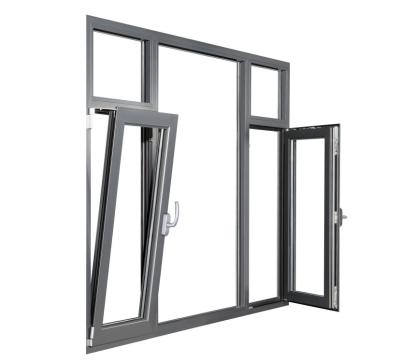 China Customizable Aluminium Tilt And Turn Windows Soundproof With Insulated Glass for sale