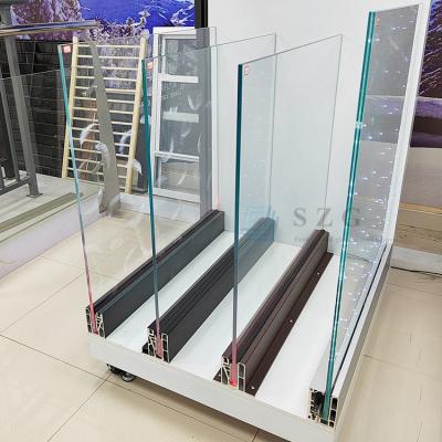 China SZG U Channel Frameless 12mm Glass Balcony Railings Residential Buildings for sale