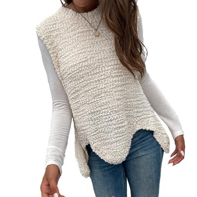 China Wholesale New 2022 Wholesale Women's QUICK DRY V Neck Custom Vest Women's Sweater Spring and Autumn Design Tops Knitted Tops for sale