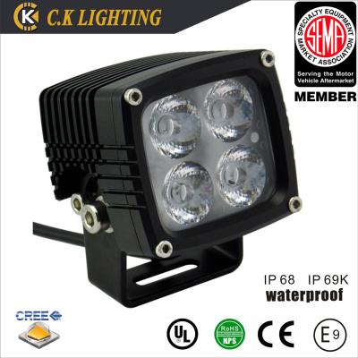 China Aluminum Housing Integrated Super Bright Car Tractor Auto DC 12v 40w Led Work Light With Cree Chip for sale