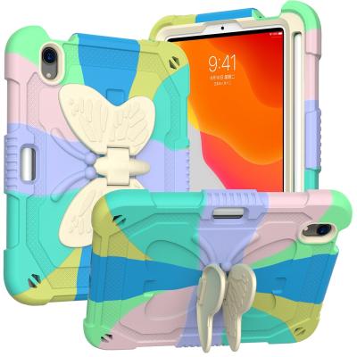 China Lightweight Wholesale Tablet Case Hybrid Shockproof Cover Device with Pencil Holder Shoulder Strap for iPad Mimi 6 2021 for sale