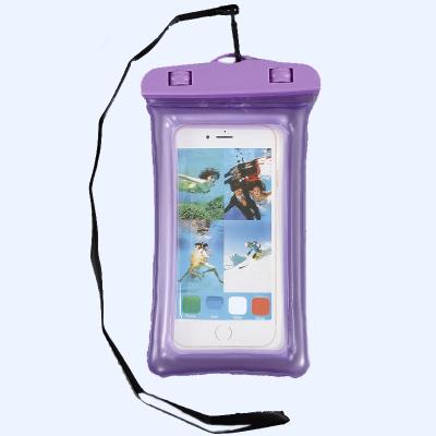 China Universal PVC Mobile Phone Shockproof Hot Selling Transparent Clear Waterproof Bag For Mobile Phone Floating Swimming Bag for sale