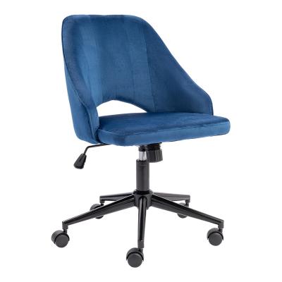 China (Height)Adjustable Lumbosacral Tufted Velvet Task Chairs Side Chair for sale