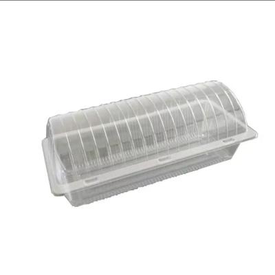 China Disposable Plastic Swiss Dome Clear Single Holder Cupcake Cake Roll Box / Food Container for sale