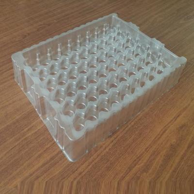 China Recyclable Plastic Electronic Components Tray PET / PVC Inner Blister Tray for sale