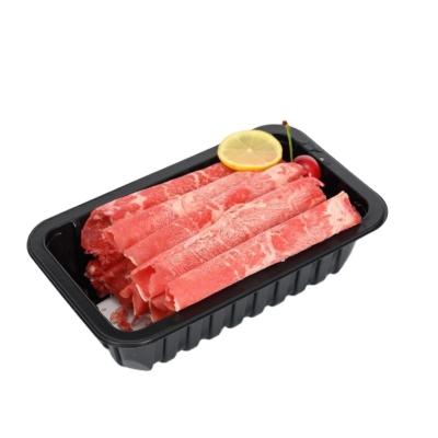 China Rectangular Absorbent Disposable/Frozen Protective Disposable Box, Food Grade Plastic Fruit Vegetable Meat Tray, EPS Foam PET/PP Food Trays With Lids for sale