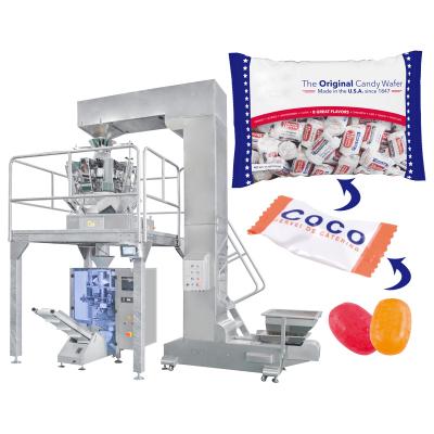 China Durable in use vffs slice cheese tea okra vegetable seed packing weigh filler packaging machine for sale