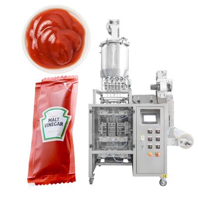 China Fully automatic 4 lane 6 lane stick pack filling and weighing with liquid pump stick pack sauce packaging machine for sale